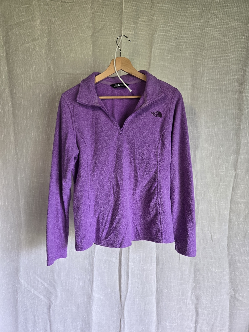 The North Face Women's Purple Quarter-Zip Fleece Pullover